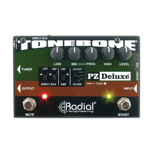Radial | PZ - Deluxe | Acoustic Preamp w/ EQ & DI (RA - PZ - DELUXE) - Gsus4