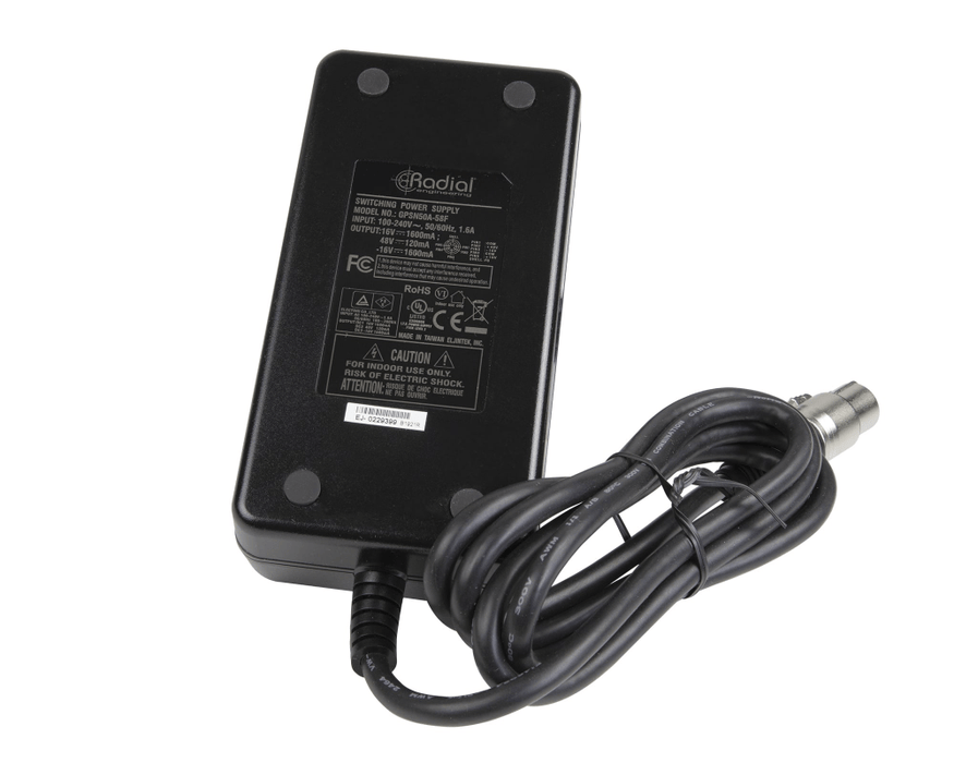 Radial | R800 9412 Power Supply 5 - Pin XLR | For SixPack, Powerhouse & Rack Units (RA - FIREFLY - PSU) - Gsus4