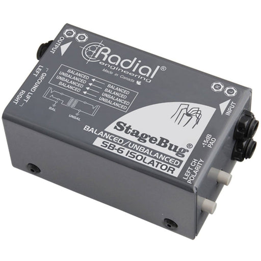 Radial | SB - 6 | StageBug | Dual Channel Passive Audio Isolator (RA - SB - 6) - Gsus4