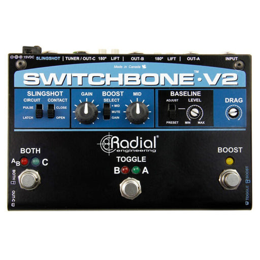 Radial | SWITCHBONE V2 | Amp Selector & Boost Pedal (RA - SWITCHBONE - V2) - Gsus4