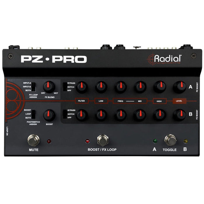 Radial | Tonebone PZ - Pro | 2 - Channel Acoustic Preamp (RA - PZ - PRO) - Gsus4