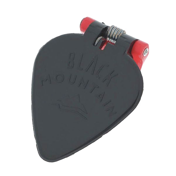 Black Mountain | Spring Loaded Thumb Pick | Right Handed | Black & Red | 1.5mm