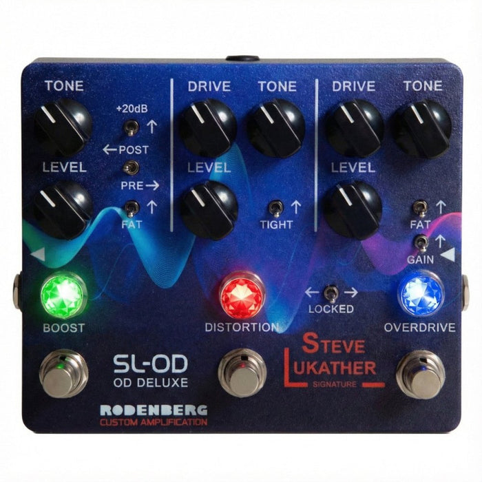 Rodenberg | SL - OD Deluxe | 3 - In - 1 Steve Lukather Signature Overdrive Distortion Boost (Rodenberg-SL-OD-DLX) - Gsus4