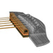 Rosette | Rubber Bridge Guitar Kit | Tremolo Mute Mod | For Acoustic & Classical Guitar (RTM01) - Gsus4