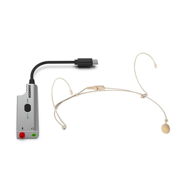 Samson DEU1 USB Headset Microphone & USB Audio Adaptor Bundle (29/DEU1) - Gsus4