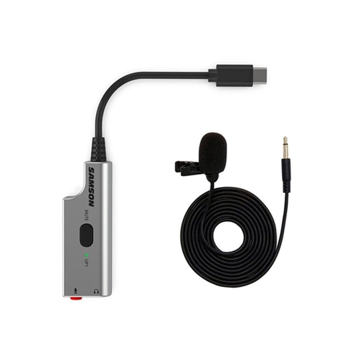 Samson LMU1 USB Label Microphone & USB Audio Adaptor Bundle (29/LMU1) - Gsus4