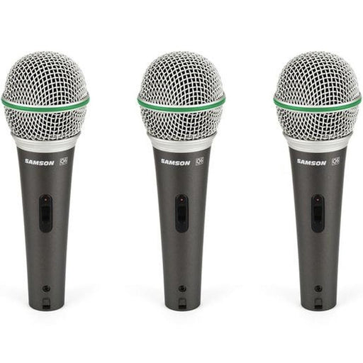 Samson Q63P Q6 Dynamic Microphone 3-Pack w/ Case (29/Q63P) - Gsus4