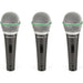 Samson Q63P Q6 Dynamic Microphone 3-Pack w/ Case (29/Q63P) - Gsus4