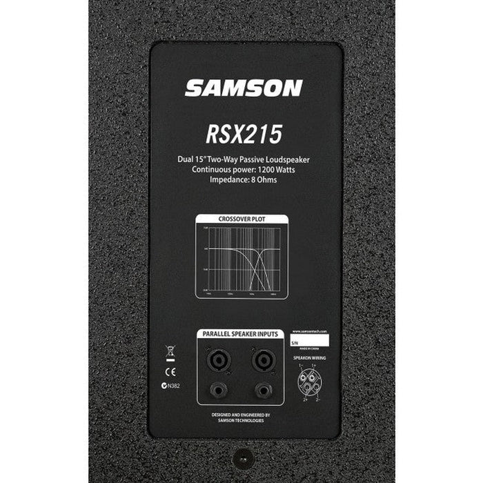 Samson RSX215 15 Inch PA Passive Speaker (29/RSX215) - Gsus4