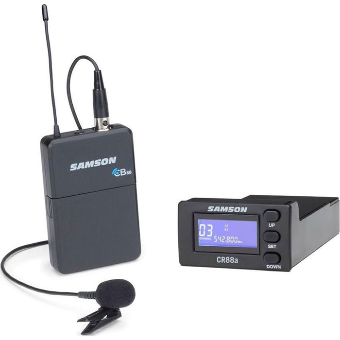 Samson Wireless Module for XP310 & XP312W w/ LM8 Lavalier Microphone 542-566MHz (14/XP88A-LAPEL) - Gsus4