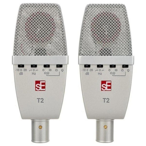 sE Electronics T2 Matched Pair Condenser Mic inc Case & Mounts (SEE-T2P) - Gsus4