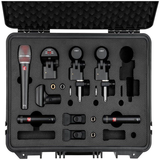 sE Electronics V Pack w/ V Kick, V7X, 2x V Beat & 2x SE7 inc Case (SEE-VPACKCLBSTD) - Gsus4