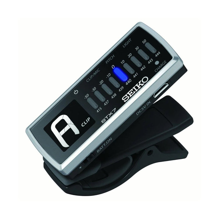 SEIKO | STX7 | Rechargeable Clip - On Tuner | w/ Built - in LED Torch (ACS485) - Gsus4