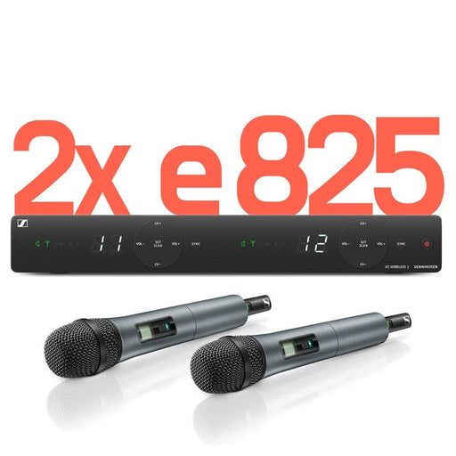 Sennheiser | XSW 1 - 825 DUAL - B | 2 - Channel Wireless Handheld Mic System | B - BAND (508264) - Gsus4