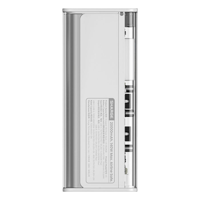 Sharge 140 Power Bank - Capacity 20000mAh - Silver Version (SP140SIL) - Gsus4