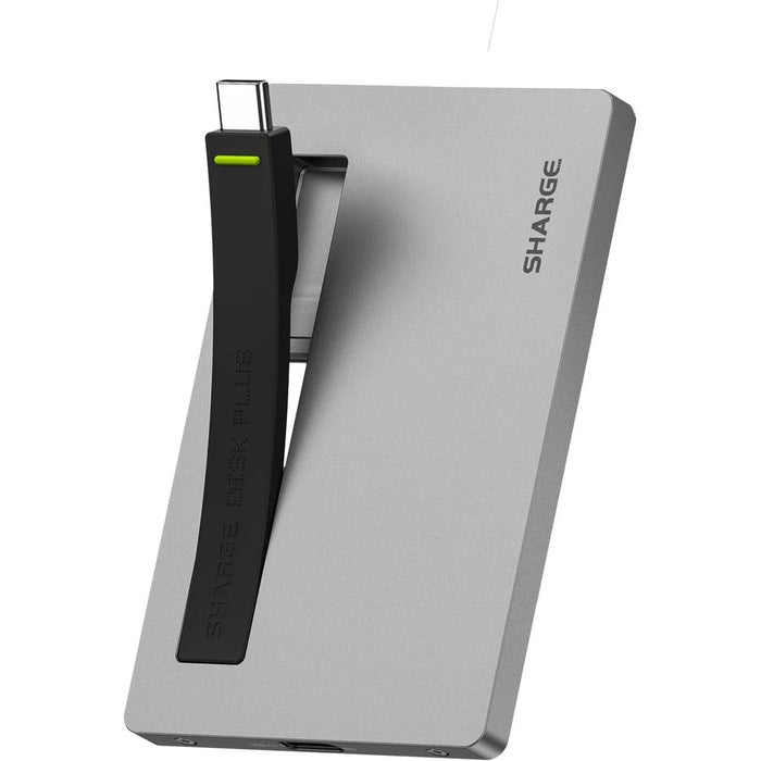 Sharge Disk Plus SSD Enclosure Grey Case With Black USB - C Cable (No SSD Included) (SD002G) - Gsus4
