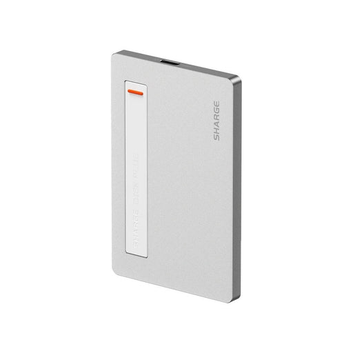 Sharge Disk Plus SSD Enclosure Silver Case With White USB - C Cable (No SSD Included) (SD002W) - Gsus4