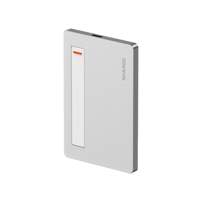 Sharge Disk Plus SSD Enclosure Silver Case With White USB - C Cable (No SSD Included) (SD002W) - Gsus4