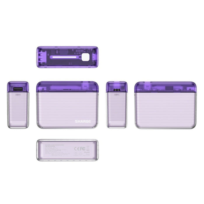 Sharge Flow Mini Power Bank 5800mah - Vivid Purple (SP020P) - Gsus4