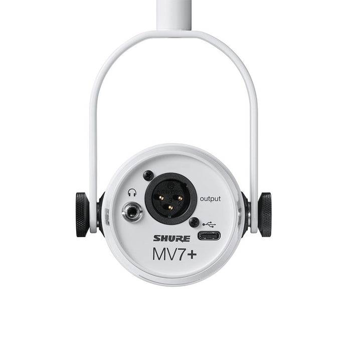SHURE | Motiv MV7+ | USB / XLR | Dynamic Podcasting Microphone | w/ LED Touch Panel | WHITE