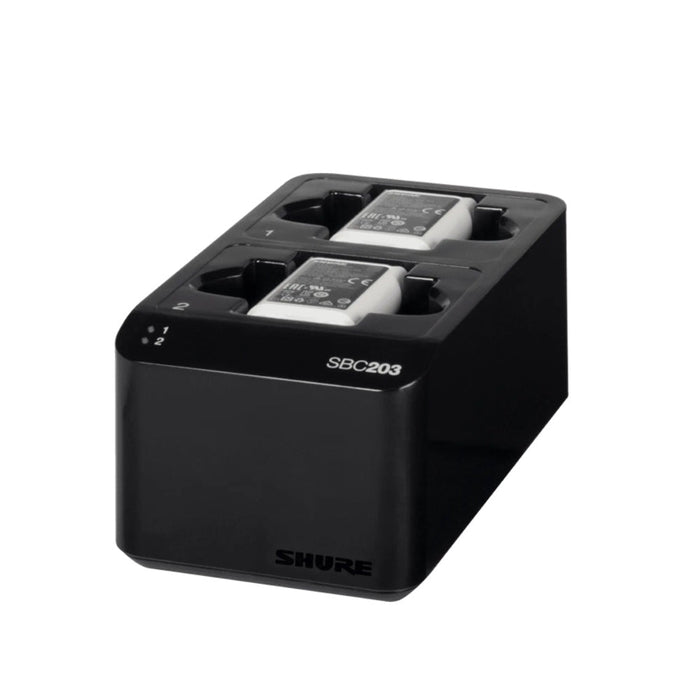 SHURE | SBC203 & 2x SB903 Pack | SLXD Dual Docking Charging Station & Battery Packs (SHR - SB903+SBC) - Gsus4