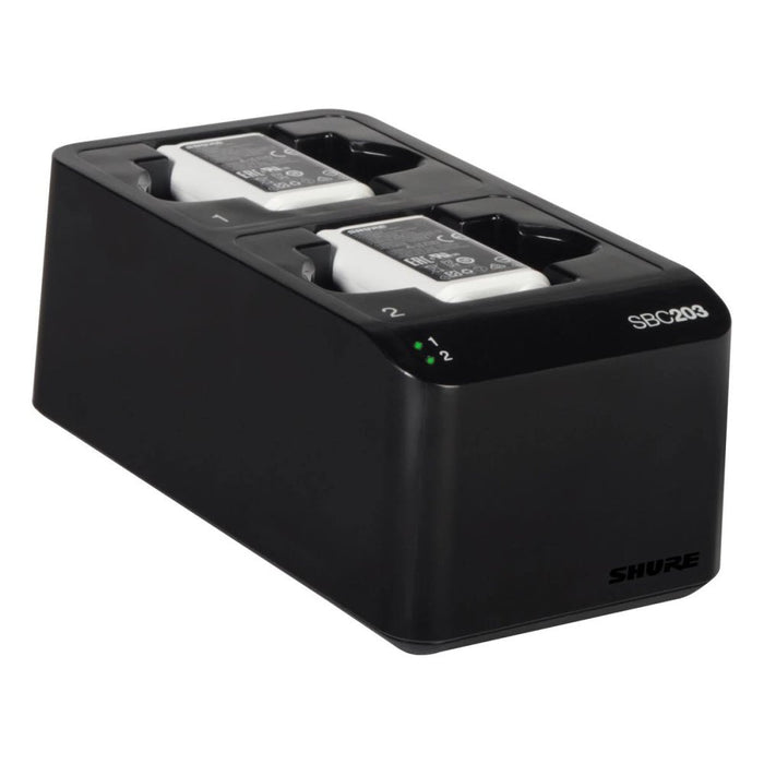 SHURE | SBC203 & 2x SB903 Pack | SLXD Dual Docking Charging Station & Battery Packs (SHR - SB903+SBC) - Gsus4