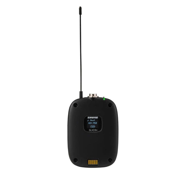 Shure Wireless Digital Lapel System SLXD1+ Tx; WL93 Mic; SLXD4+ Rx; Frequency H58 = 520-606 MHz