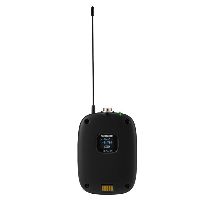 Shure Portable Digital Wireless Bodypack System SLXD1+ Tx; SLXD5+ Rx; Frequency H58 = 520-606 MHz