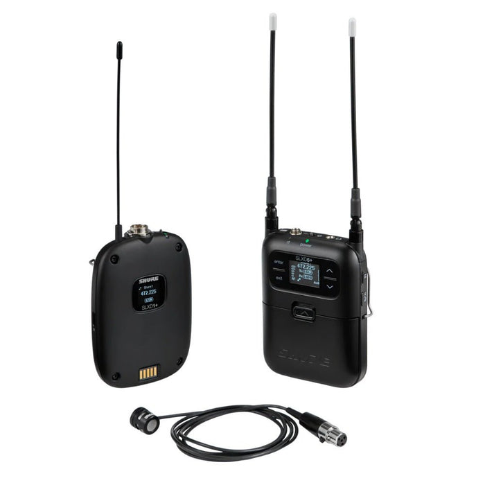 Shure Wireless Digital Lavalier System SLXD1+ Tx; WL185m Mic; SLXD5+ Rx; H58 = 520-606 MHz