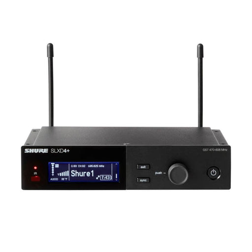 Shure Wireless Digital Handheld System SLXD2+ Tx; SM58 Mic; SLXD4+ Rx; Frequency H58 = 520-606 MHz