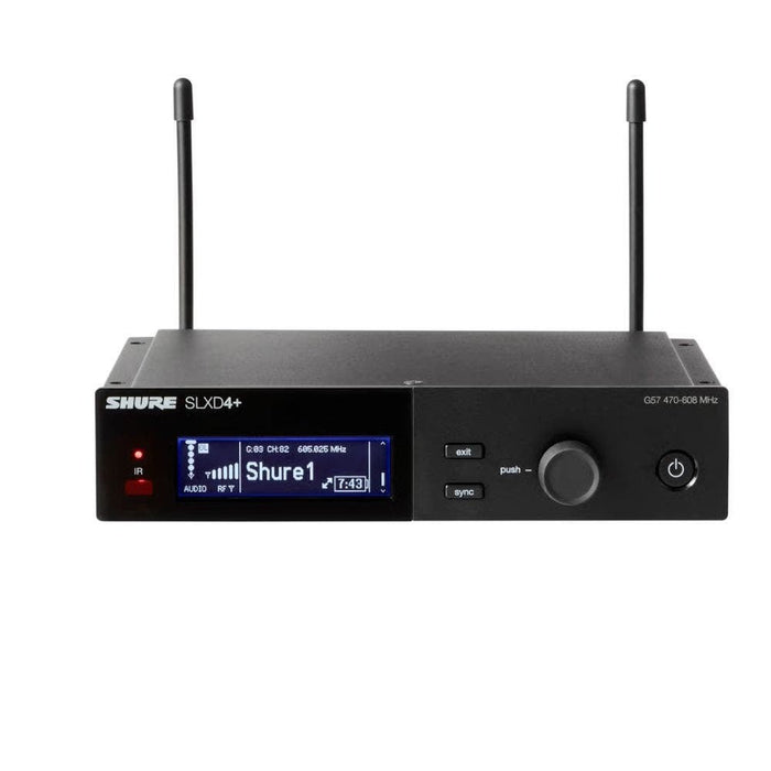 Shure Wireless Digital Handheld System SLXD2+ Tx; Beta58 Mic; SLXD4+ Rx; H58 = 520-606 MHz