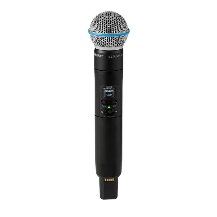 Shure Wireless Digital Handheld System SLXD2+ Tx; Beta58 Mic; SLXD4+ Rx; H58 = 520-606 MHz