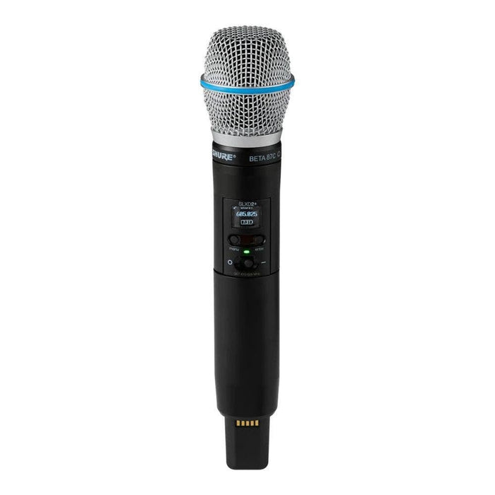 Shure Wireless Digital Transmitter Handheld SLXD2+/Beta87C; Frequency H58 = 520-606 MHz
