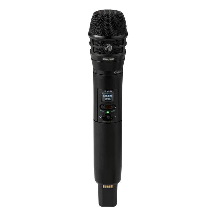 Shure Wireless Digital Transmitter Handheld SLXD2+/KSM8B; Frequency H58 = 520-606 MHz