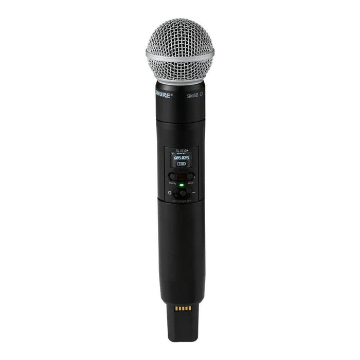 Shure Wireless Digital Transmitter Handheld SLXD2+/SM58; Frequency H58 = 520-606 MHz