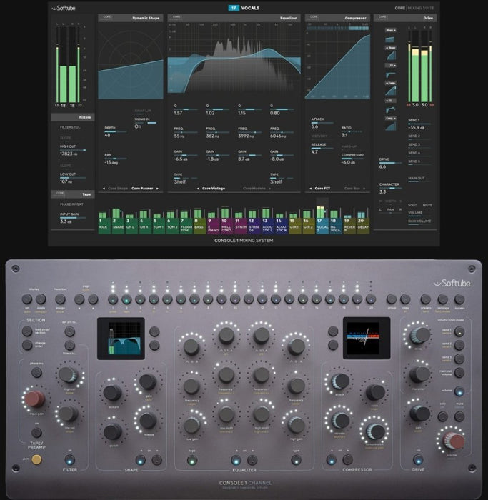 Softube | Console 1 Channel MK3 | DAW/Plug - In Controller w/ Analog Feel Potentiometers (SFTB_Console1-MKII) - Gsus4