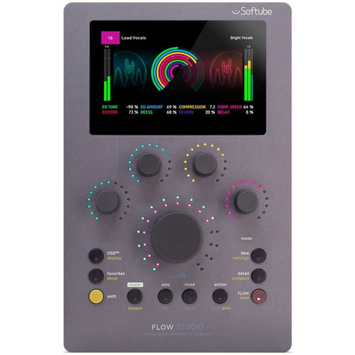 Softube | Flow Studio | DAW/Plugin Controller w/ Touch Sensitive Knobs & Hi - Res Display (SFTB_FLOWSTUDIO) - Gsus4