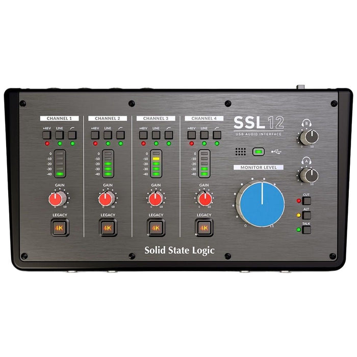 Solid State Logic | SSL 12 | 4X4 USB - C Audio Interface | w/ Legacy 4K (SS-12) - Gsus4