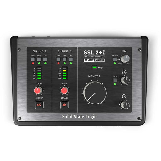 Solid State Logic | SSL 2+ MK2 | 2 In 2 Out 32bit USB - C Audio Interface | Legacy 4K & MIDI (SS - 2+ - MK2) - Gsus4