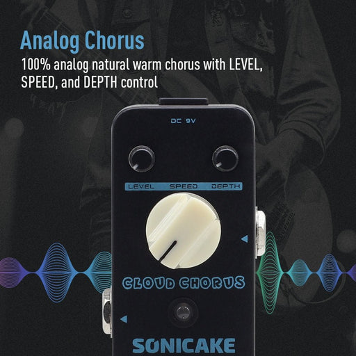 Sonicake - Analog Cloud Chorus - Mini Guitar Pedal (QSS-04) - Gsus4