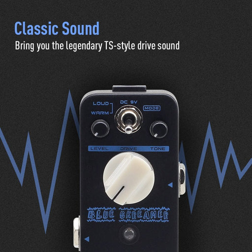 Sonicake - Blue Skreamer Overdrive - Mini Guitar Pedal (QSS-02) - Gsus4