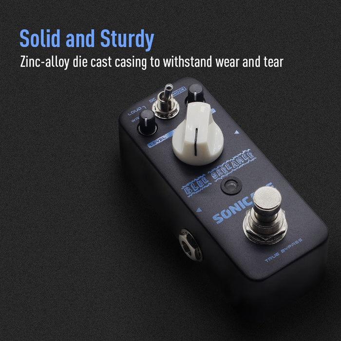 Sonicake - Blue Skreamer Overdrive - Mini Guitar Pedal (QSS-02) - Gsus4