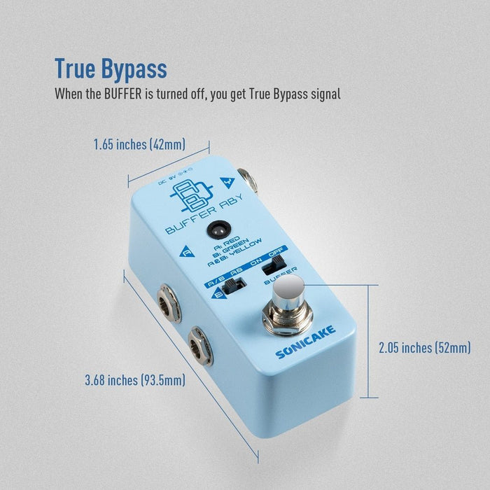 Sonicake - Buffered ABY - Mini Guitar Pedal (QSS-11) - Gsus4