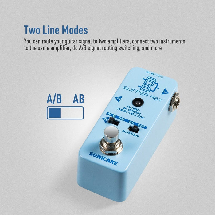 Sonicake - Buffered ABY - Mini Guitar Pedal (QSS-11) - Gsus4