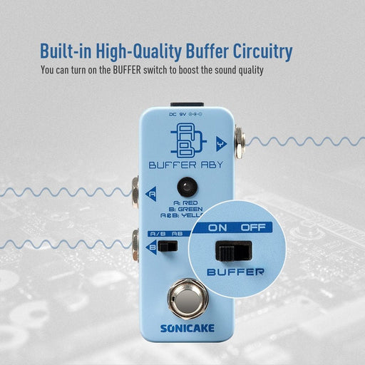 Sonicake - Buffered ABY - Mini Guitar Pedal (QSS-11) - Gsus4