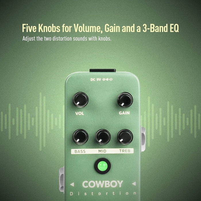 Sonicake - Cowboy Distortion - Mini Guitar Pedal (QSS-25) - Gsus4
