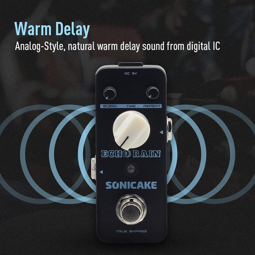 Sonicake - Echo Rain Delay - Mini Guitar Pedal (QSS-03) - Gsus4