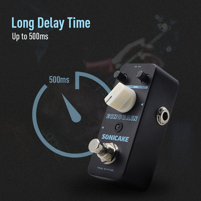 Sonicake - Echo Rain Delay - Mini Guitar Pedal (QSS-03) - Gsus4