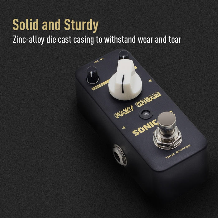 Sonicake - Fazy Cream Fuzz - Mini Guitar Pedal (QSS-17) - Gsus4