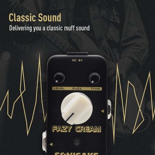 Sonicake - Fazy Cream Fuzz - Mini Guitar Pedal (QSS-17) - Gsus4